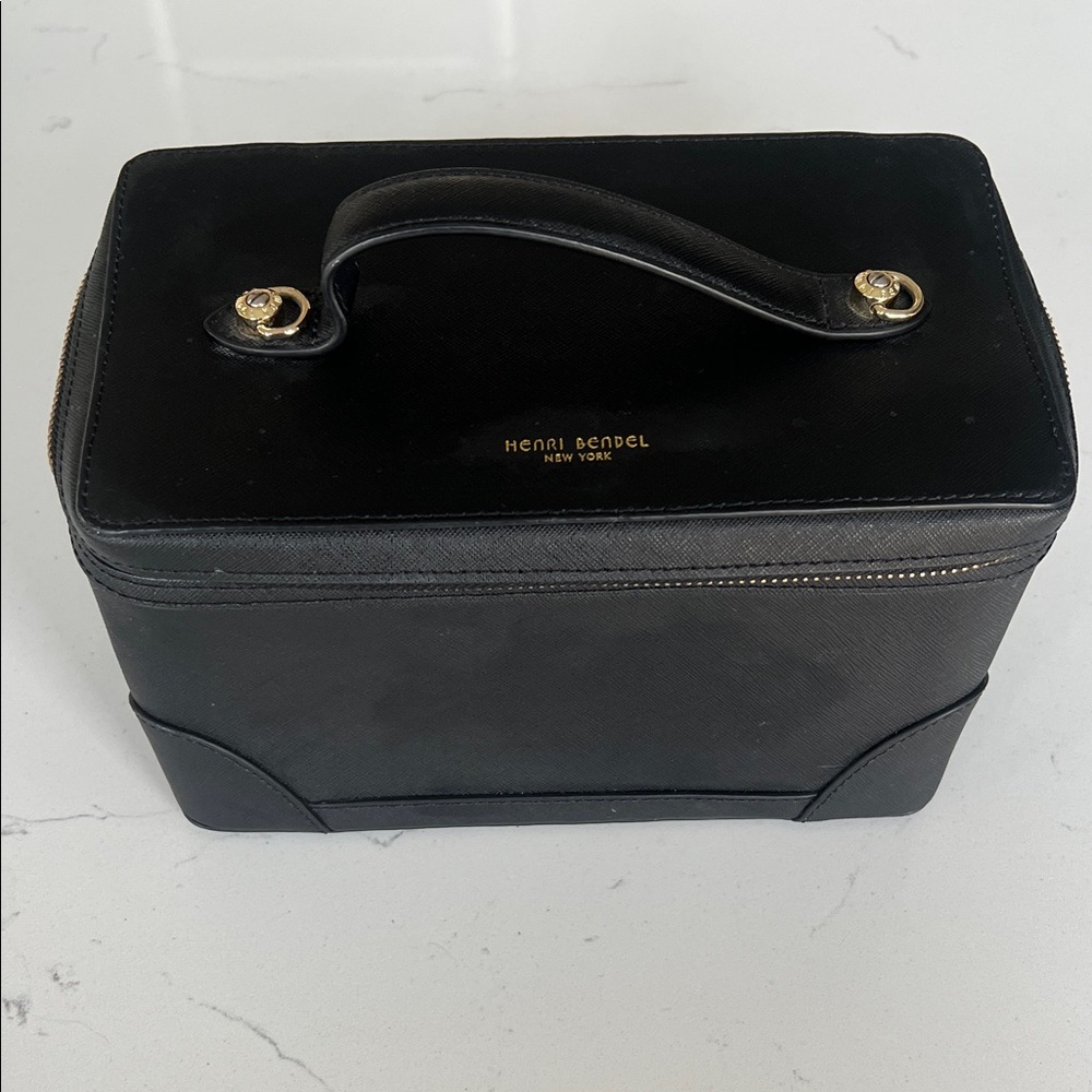 Henri Bendel Black Train case